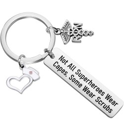 RN Gift Nurse Keychain Nurses Day Gift Doctor Nursing Jewelry Superheroes Nurse Life Keychain Scrubs Keychain $8.84 Bracelets