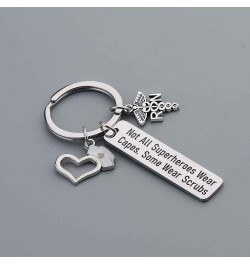 RN Gift Nurse Keychain Nurses Day Gift Doctor Nursing Jewelry Superheroes Nurse Life Keychain Scrubs Keychain $8.84 Bracelets