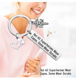 RN Gift Nurse Keychain Nurses Day Gift Doctor Nursing Jewelry Superheroes Nurse Life Keychain Scrubs Keychain $8.84 Bracelets