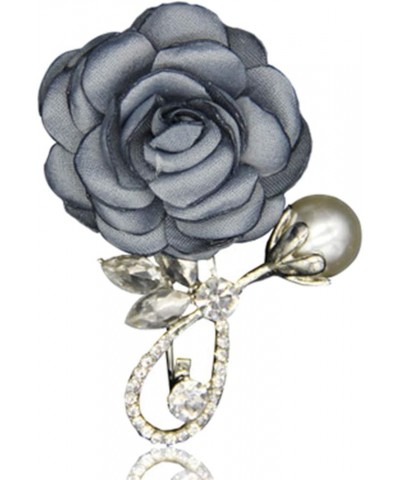 Women Girls Rhinestone Rose Flower Brooch Pin Crystal Gift Party Decoration Ornaments Light Blue $7.27 Brooches & Pins