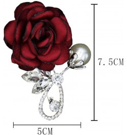 Women Girls Rhinestone Rose Flower Brooch Pin Crystal Gift Party Decoration Ornaments Light Blue $7.27 Brooches & Pins