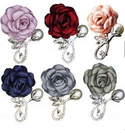 Women Girls Rhinestone Rose Flower Brooch Pin Crystal Gift Party Decoration Ornaments Light Blue $7.27 Brooches & Pins