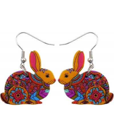 Cute Easter Basket Eggs Bunny Earrings Dangle Anime Easter Jewelry Gifts for Women Girls Decorations Charm Multicolor $6.00 E...