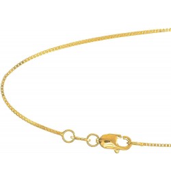 10k Solid Gold Yellow Or White 0.8 mm Box Chain Necklace - 16 18 20 22 24 Yellow Gold 16.0 Inches $55.79 Necklaces