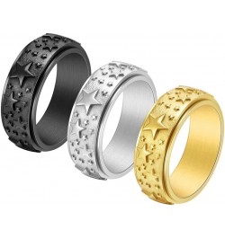 Encouragement Spinner Ring for Women Men 8MM Stainless Steel Rotating Band Rings Keep Fucking Going Inspirational Spinner Rin...