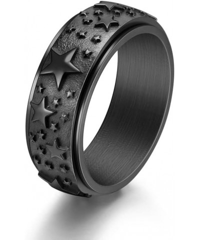 Encouragement Spinner Ring for Women Men 8MM Stainless Steel Rotating Band Rings Keep Fucking Going Inspirational Spinner Rin...