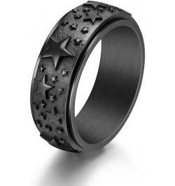 Encouragement Spinner Ring for Women Men 8MM Stainless Steel Rotating Band Rings Keep Fucking Going Inspirational Spinner Rin...