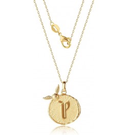 Wizarding World Golden Snitch Initial Pendant Necklace, Flash Plated, 18", Choose Letter Yellow P $22.55 Necklaces