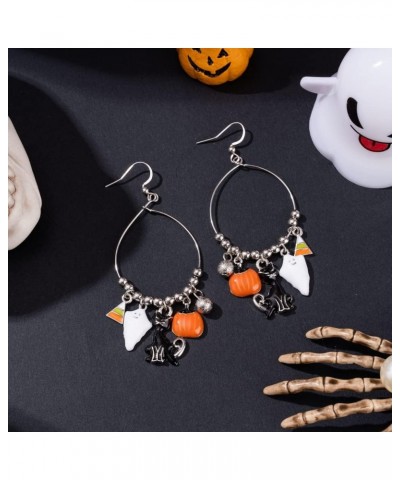 Halloween Earrings for Women | Skeleton | Skull | Ghost | Pumpkin | Spider web | Wizard hat | Trick or Treat | Halloween Dang...