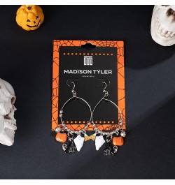 Halloween Earrings for Women | Skeleton | Skull | Ghost | Pumpkin | Spider web | Wizard hat | Trick or Treat | Halloween Dang...