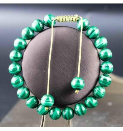 Natural Gemstone Bracelet Adjustable Macrame Gems Stones 8mm (0.31") Round | Beads Healing Crystals Quartz | Chakra Bracelet ...