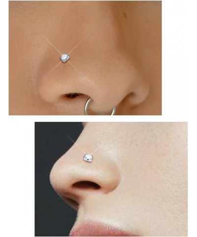 18G 20G Straight Nose Rings Stud Surgical Stainless Steel Nose Studs Cute nose Ring stud，20 gauge 18 gauge Nose piercing jewe...