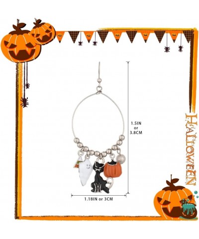 Halloween Earrings for Women | Skeleton | Skull | Ghost | Pumpkin | Spider web | Wizard hat | Trick or Treat | Halloween Dang...