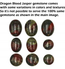 925 Sterling Silver Handmade Ring for Women 12x16 Oval Gemstone Statement Jewelry for Gift (99037_R) Dragon Blood Jasper $20....