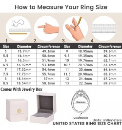 Wedding Ring Sets for Him and Her AAAAA Cz Promise Rings for Couples Women Mens Band Pear Shape Size 5-13 Men's Size 9 & Wome...