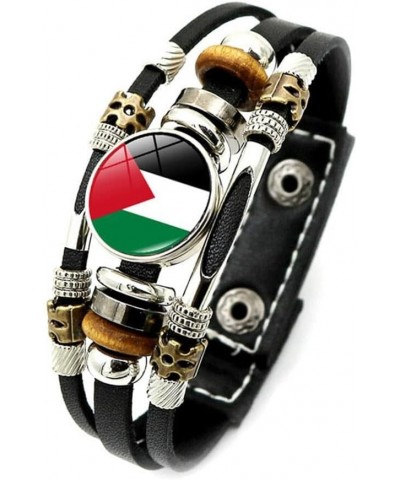 Palestinian Flag Bracelet,i Stand With Palestine Bracelet,Free Palestine Wrist Band Motivational Sports Bracelet,Save Gaza Pa...