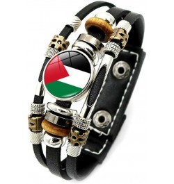 Palestinian Flag Bracelet,i Stand With Palestine Bracelet,Free Palestine Wrist Band Motivational Sports Bracelet,Save Gaza Pa...