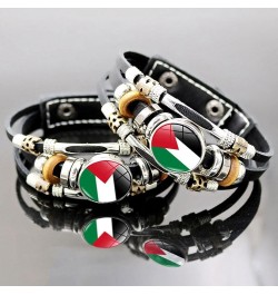 Palestinian Flag Bracelet,i Stand With Palestine Bracelet,Free Palestine Wrist Band Motivational Sports Bracelet,Save Gaza Pa...