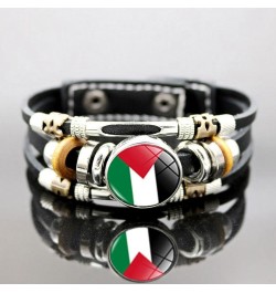 Palestinian Flag Bracelet,i Stand With Palestine Bracelet,Free Palestine Wrist Band Motivational Sports Bracelet,Save Gaza Pa...