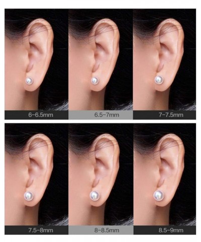 Japanese Akoya Cultured Pearl Stud Earrings 18K Solid Yellow White or Rose gold 5.5-6mm 7-7.5mm 7.5-8mm 8-8.5mm 8.5-9mm 9-9.5...