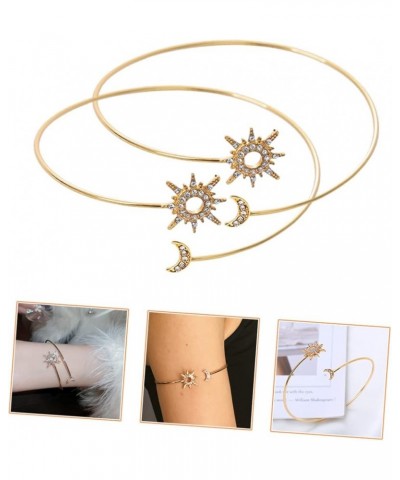 4 Pcs Jewelry Metal Bracelet Fashion Jewelry Ladies Bracelets Mens Bracelets Gold Cuffs Womens Bracelet As Shownx2pcs $8.81 B...