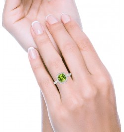 Halo Art Deco Cushion Cut Wedding Engagement Ring Round Cubic Zirconia 925 Sterling Silver Bridal Ring Simulated Peridot CZ $...