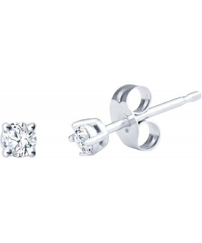 Natural Diamond Stud Earrings 1/10 cttw 10kt White or Yellow Gold JK Color I2 Clarity 10kt White Gold $33.60 Earrings