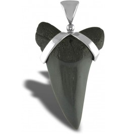 Fossil Shark Tooth Pendant in Sterling Silver Large $30.90 Pendants