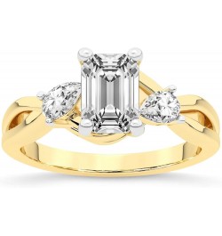 1 Carat -5 Carat | IGI Certified Lab Grown Diamond Engagement Ring | 14K Or 18K in White, Yellow Or Rose Gold | Odette Three ...