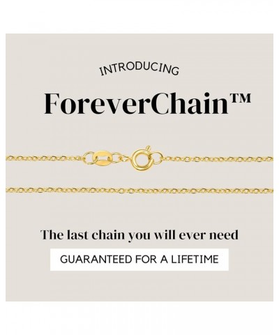 24k Gold Cable Link Chain Necklace – Thin, Dainty, Gold Plated Stainless Steel Jewelry for Women & Men with Spring Ring Clasp...