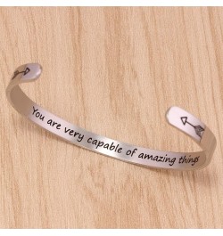 Inspirational Bracelets for Women Teen Girl Gifts Birthday Cuff Bracelet Bangle Quotes Jewelry Friend Gifts for Her Mom Gifts...