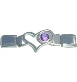 February Heart Connector Italian Charm Set $8.05 Bracelets