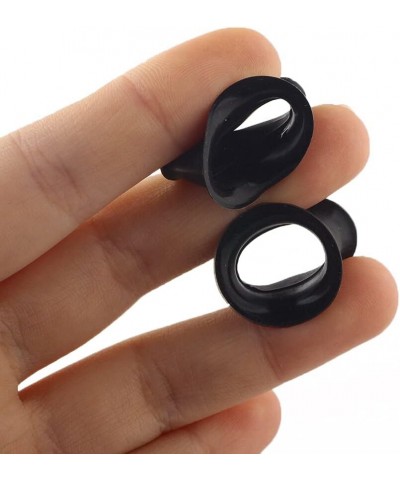 Pair 1/2" (12MM) ORANGE SILICONE FLAT FLARE TUNNELS Double Flare Gauges Thin Soft Flexible Flesh Plugs (2pcs) $5.79 Body Jewelry