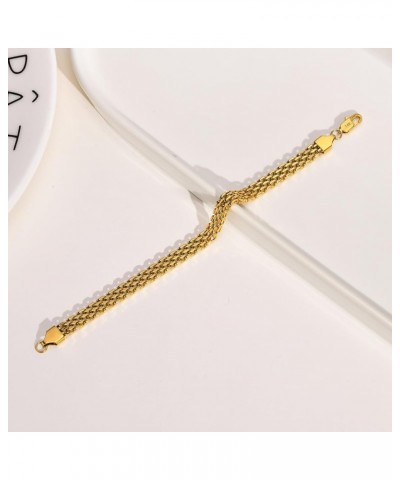 14k Gold Solid Mesh Bracelet With Adjustable Winding Chain, Popcorn, High-End Jewelry, Ladies' Gift… 8.0 Inches 14k gold $74....