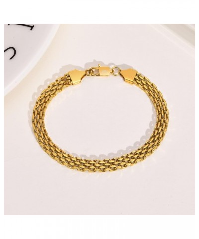 14k Gold Solid Mesh Bracelet With Adjustable Winding Chain, Popcorn, High-End Jewelry, Ladies' Gift… 8.0 Inches 14k gold $74....