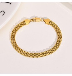 14k Gold Solid Mesh Bracelet With Adjustable Winding Chain, Popcorn, High-End Jewelry, Ladies' Gift… 8.0 Inches 14k gold $74....