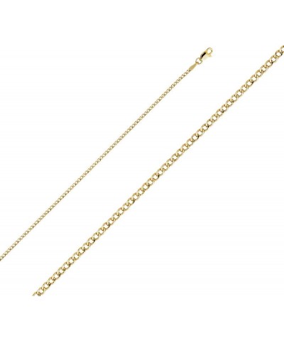 14K Hollow Gold Cuban Link Curb Chains (Select Options) 22 Inches Yellow Gold $231.20 Necklaces