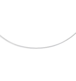 14K Rose, White or Yellow Solid Gold Round Omega 1.5mm Chain Snake Necklace w/Screw-Off-Lock 16.0 Inches White Gold $217.36 N...