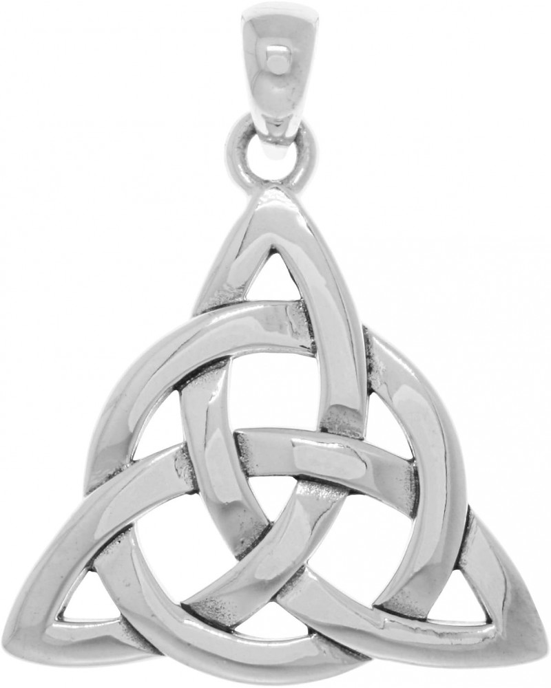 Sterling Silver Celtic Triquetra Circle of Life Pendant $24.19 Necklaces