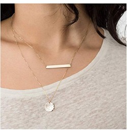 Gold Necklace Earring Set Gold Bar Necklace Drop Necklace Earrings Set Lariat Y Necklace for Women Trendy Long Stick Drop Dan...