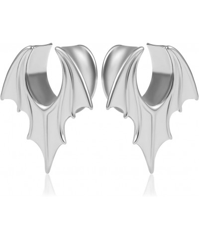 2PCS Ear Gauges Cool Wings Saddle Ear Plugs Body Piercing Tunnels Stainless Steel Hypoallergenic Earrings Plugs for Ears Expa...