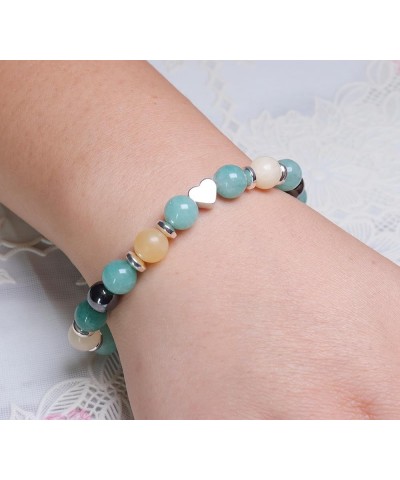 Inspirational Birthday Gifts for Women Unique Christmas Gift Ideal Jewelry Natural Stone Bracelets for Best Friend Sister Nie...