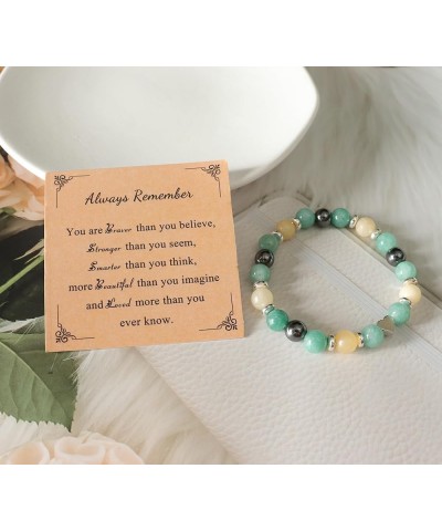 Inspirational Birthday Gifts for Women Unique Christmas Gift Ideal Jewelry Natural Stone Bracelets for Best Friend Sister Nie...