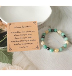 Inspirational Birthday Gifts for Women Unique Christmas Gift Ideal Jewelry Natural Stone Bracelets for Best Friend Sister Nie...