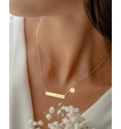 MAMA Bar Necklace,Initial Necklace,mama necklaces for women,18K Gold Plated Mama Necklace,Mothers Day Gifts M $8.24 Necklaces