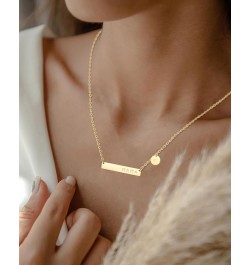 MAMA Bar Necklace,Initial Necklace,mama necklaces for women,18K Gold Plated Mama Necklace,Mothers Day Gifts M $8.24 Necklaces