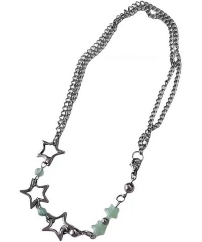 Women's Y2K Vintage Star Shaped Choker Cottagecore Goth Necklace Fairy Grunge Chain Indie Hiphop Alt Jewelry $9.11 Necklaces