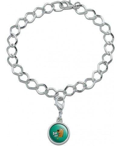 Scooby-Doo Ruh Roh Silver Plated Bracelet with Antiqued Charm Kelly Green $8.49 Bracelets