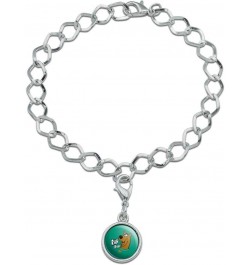 Scooby-Doo Ruh Roh Silver Plated Bracelet with Antiqued Charm Kelly Green $8.49 Bracelets