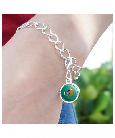 Scooby-Doo Ruh Roh Silver Plated Bracelet with Antiqued Charm Kelly Green $8.49 Bracelets